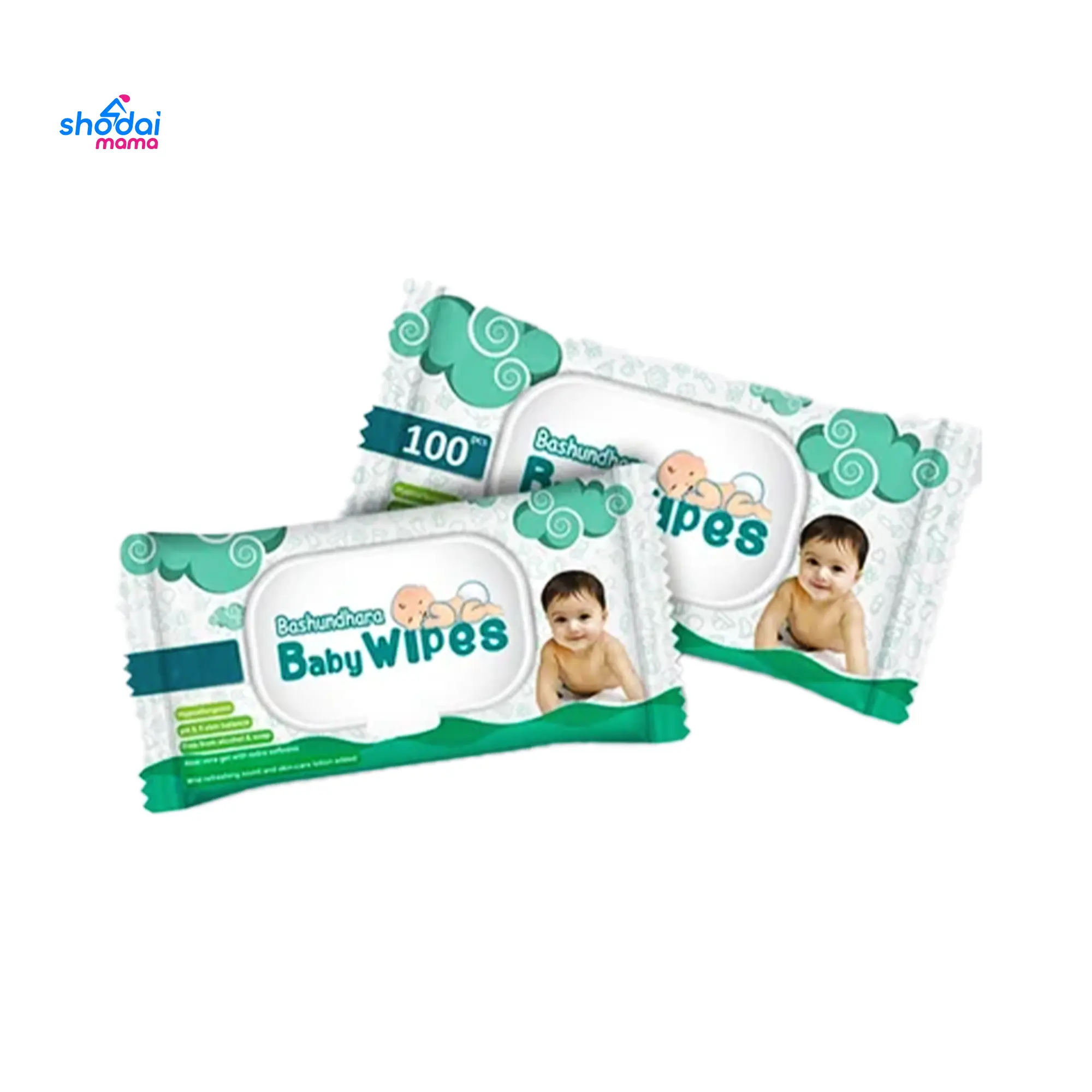 Bashundhara Baby Wet Wipes 100 Pcs